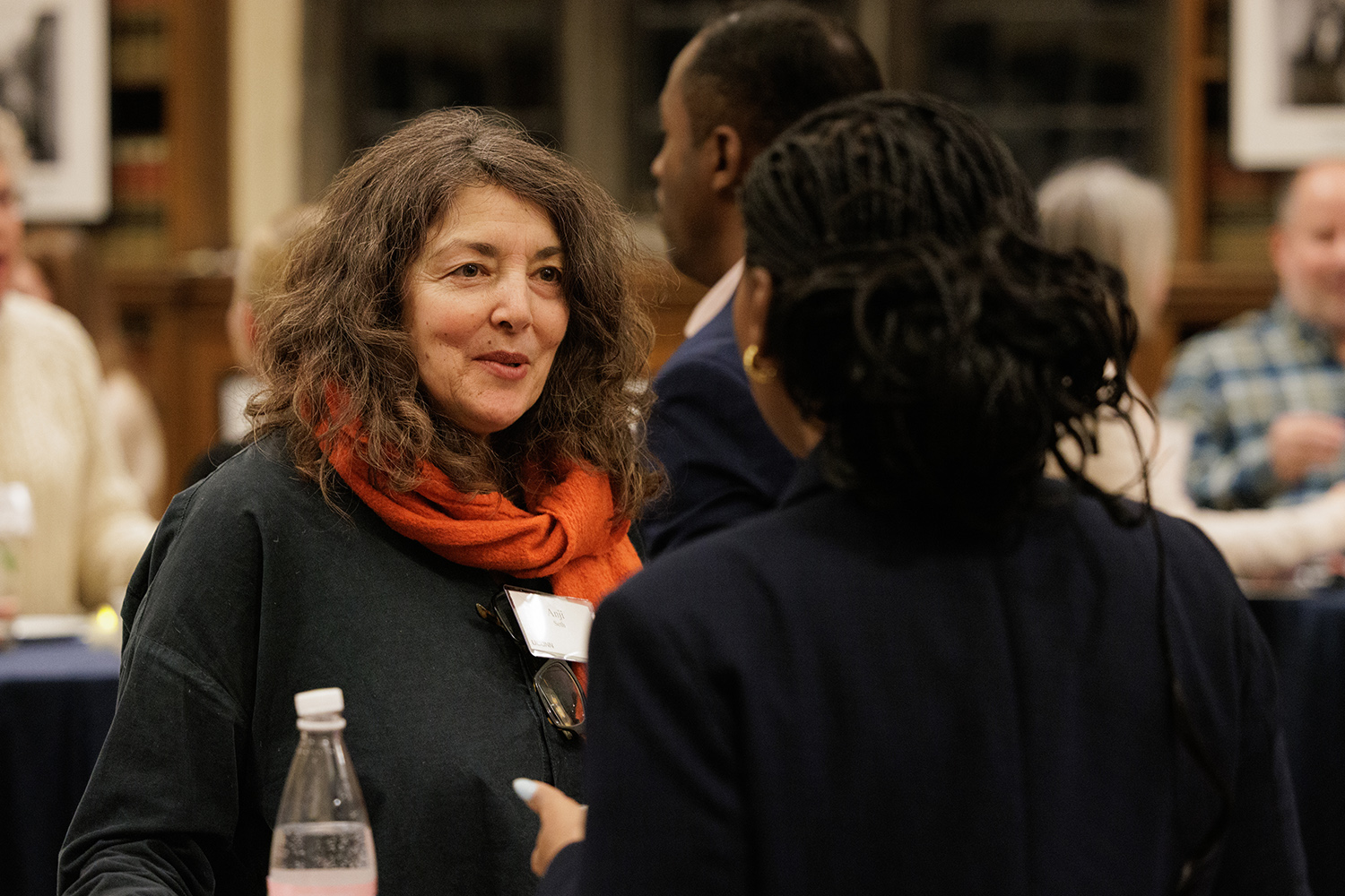 Panelists Anji Seth and Nsiah-Asare engage in a conversation.