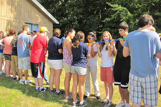 UCPREP 2011 students participated in UConn's Challenge Course. Problem-solving and teamwork were important to complete the challenge.