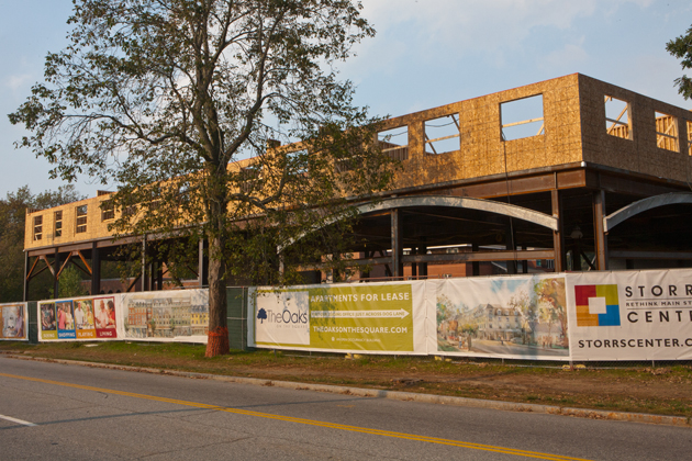 Storrs downtown construction on Sept. 14, 2011.