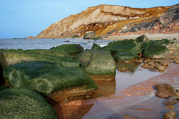 Cliffs and coastal landscape on Martha's Vineyard (Wikimedia Commons Photo)