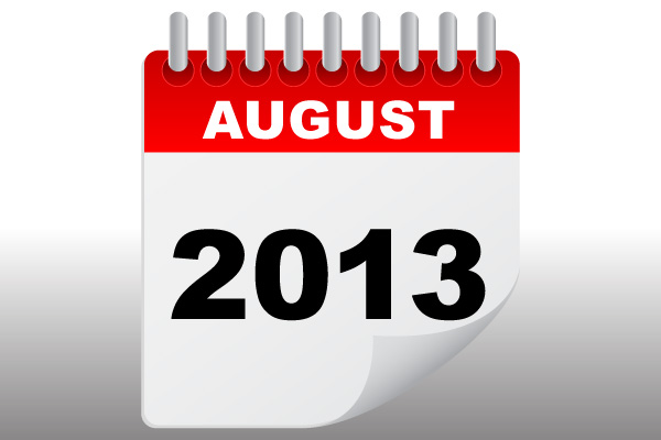 August 2013 Calendar