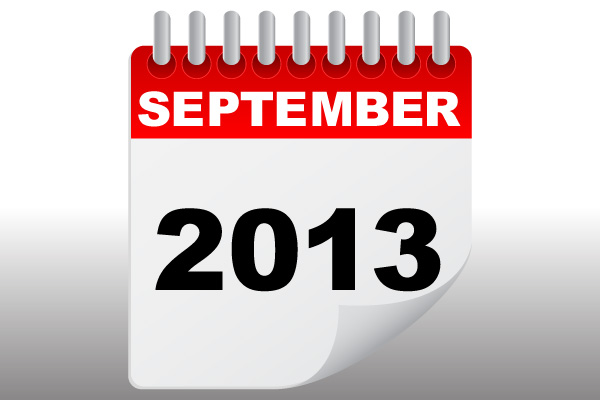 September 2013 calendar