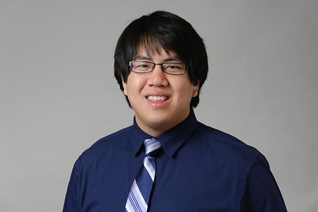 Darren Luon '11 (PHR), '13 Pharm.D. on Feb. 26, 2013. (UConn Photo)