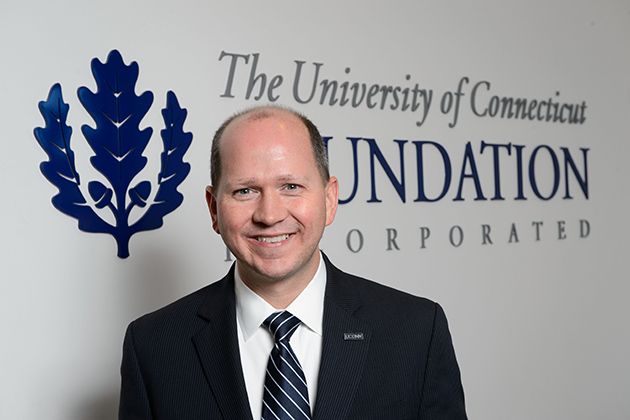 Josh Newton, president and CEO of the UConn Foundation on Nov. 13, 2013. (Peter Morenus/UConn Photo)