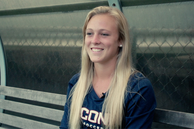 Rachel Hill, women's soccer. (Bret Eckhardt/UConn Photo)