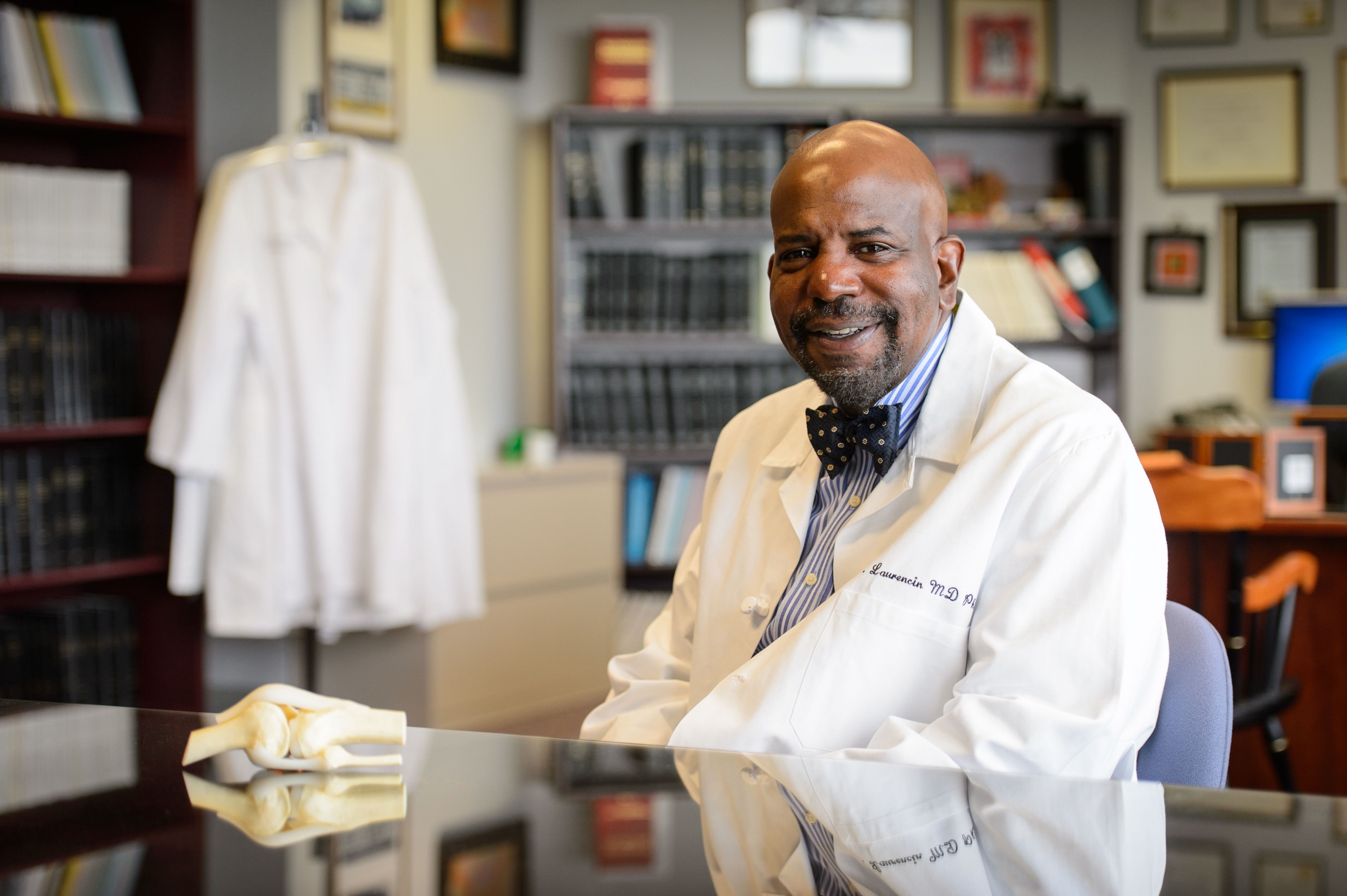 Dr. Laurencin seated in office