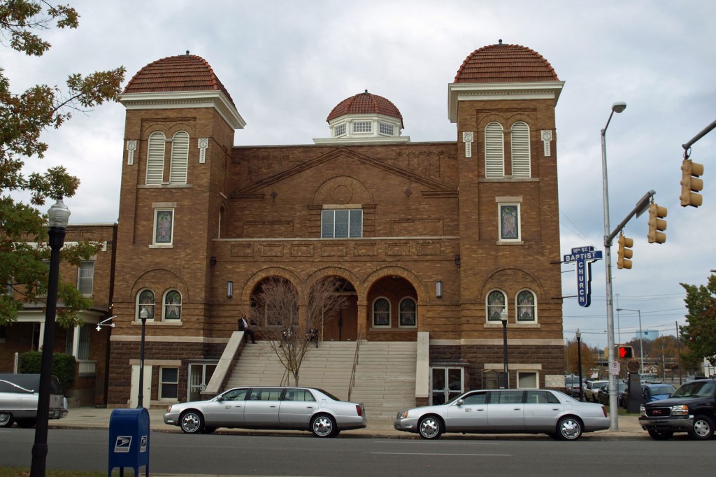 The 16th Street Baptist Church in Birmingham, Ala., a well-known headquarters for the Civil Rights Movement, was bombed in 1963. Cathy Schlund-Vials reflects on the interconnections between church and state, as the UConn Reads program transitions from last year’s theme of race to the upcoming theme of religion. (Photo by Chris Pruitt (own work), via Wikimedia Commons)