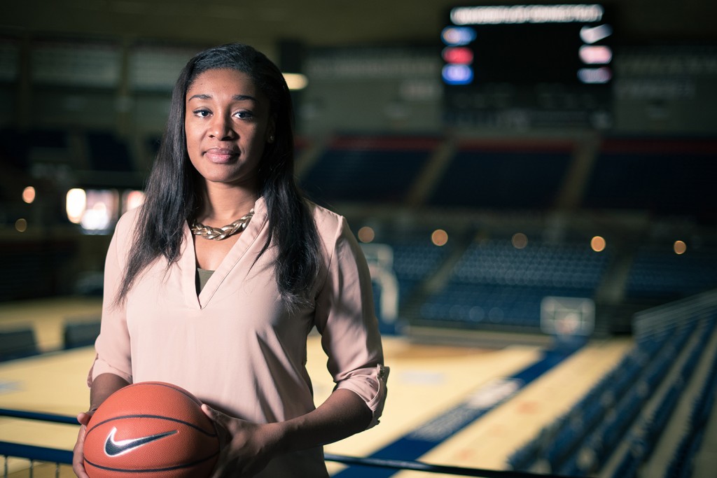 UConn women’s basketball player and management major Morgan Tuck '16 (BUS) (Nathan Oldham/UConn Photo)