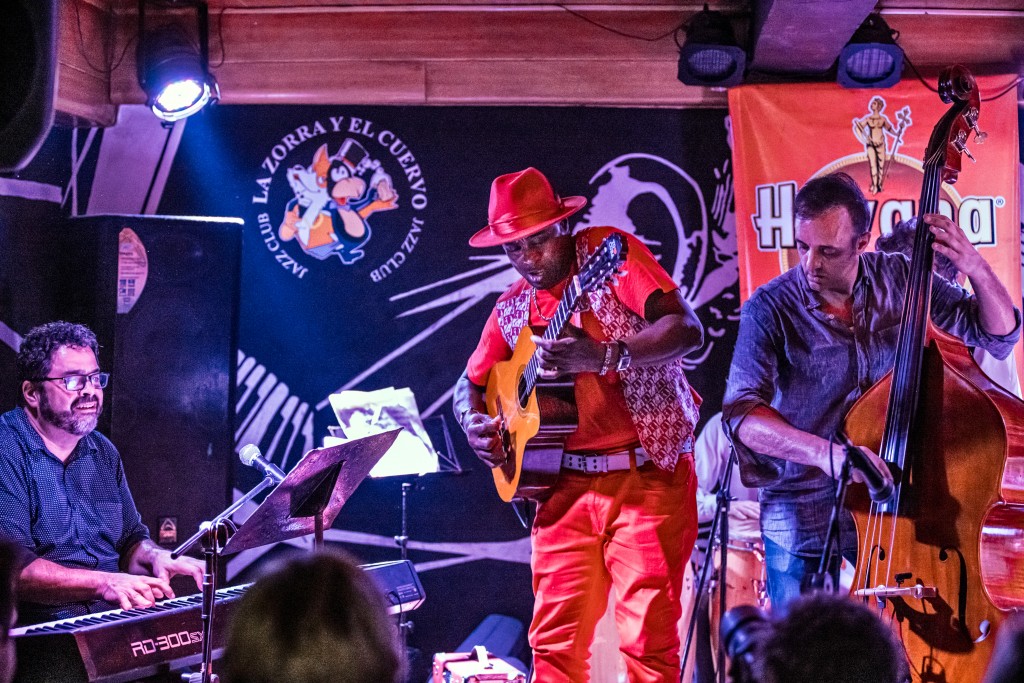 Gregg August, right, playing in Havana, Cuba with Arturo O'Farrill's Afro Latin Jazz Orchestra. (David Garten Photo)