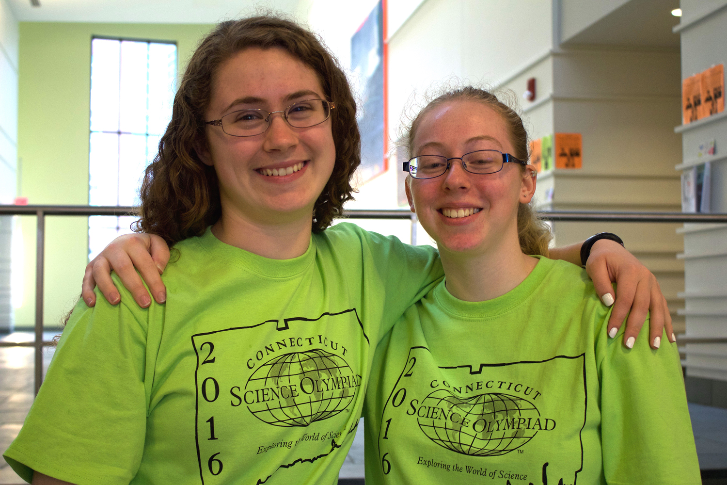 Two smiling students