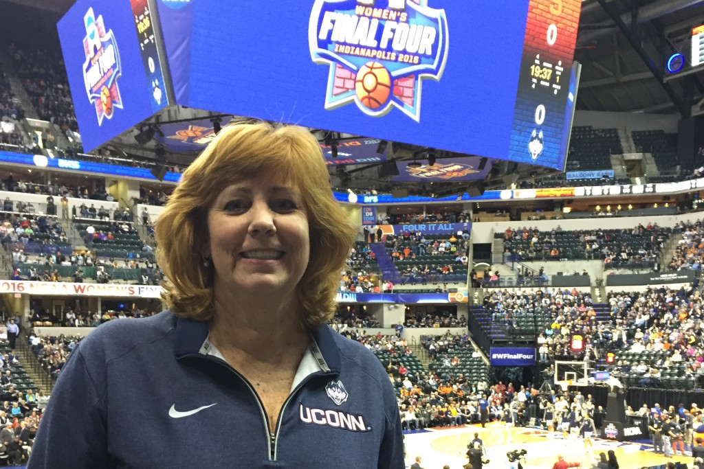 Lucy Gilson, professor of management and a faculty advisor to some of the women's basketball players. (Photo courtesy of Lucy Gilson)