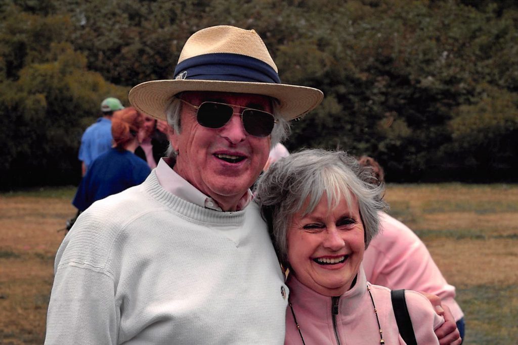 Gordon Flynn and his wife, Jeanne Flynn (UConn photo)