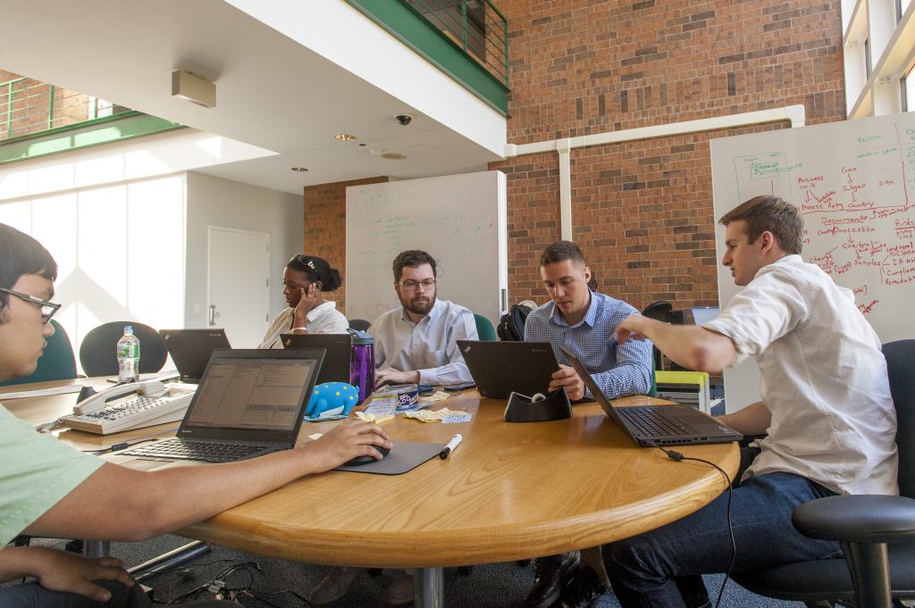 IBM Interns: Jason Barry on June 15, 2016. (Sean Flynn/UConn Photo)