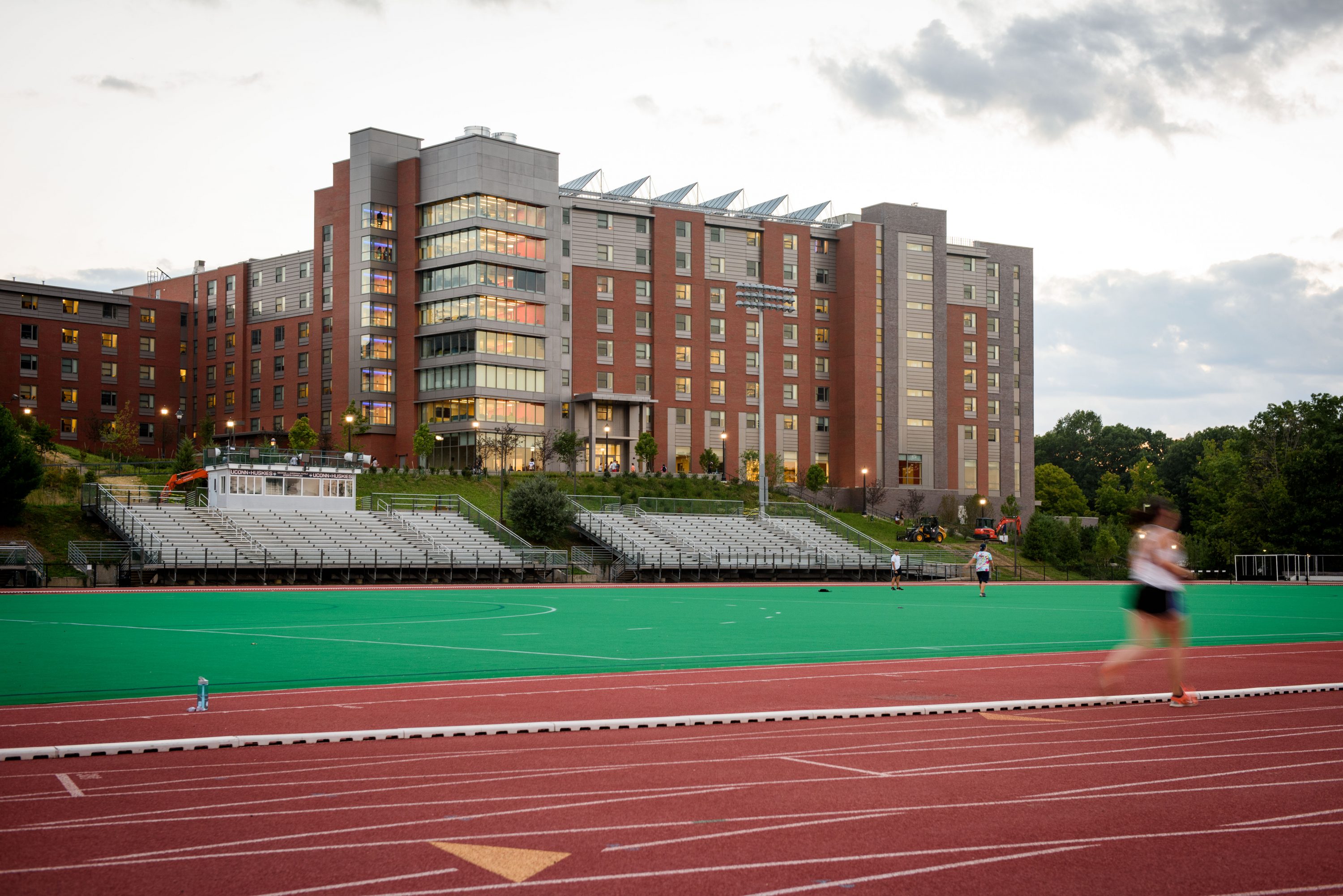 A view of Next Generation Connecticut Hall on Aug. 27, 2016. (Peter Morenus/UConn Photo)