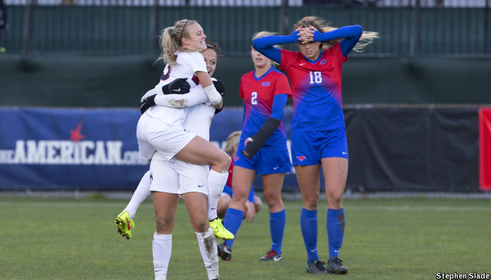 Women's soccer wins 2016 American Athletic Conference Championship.