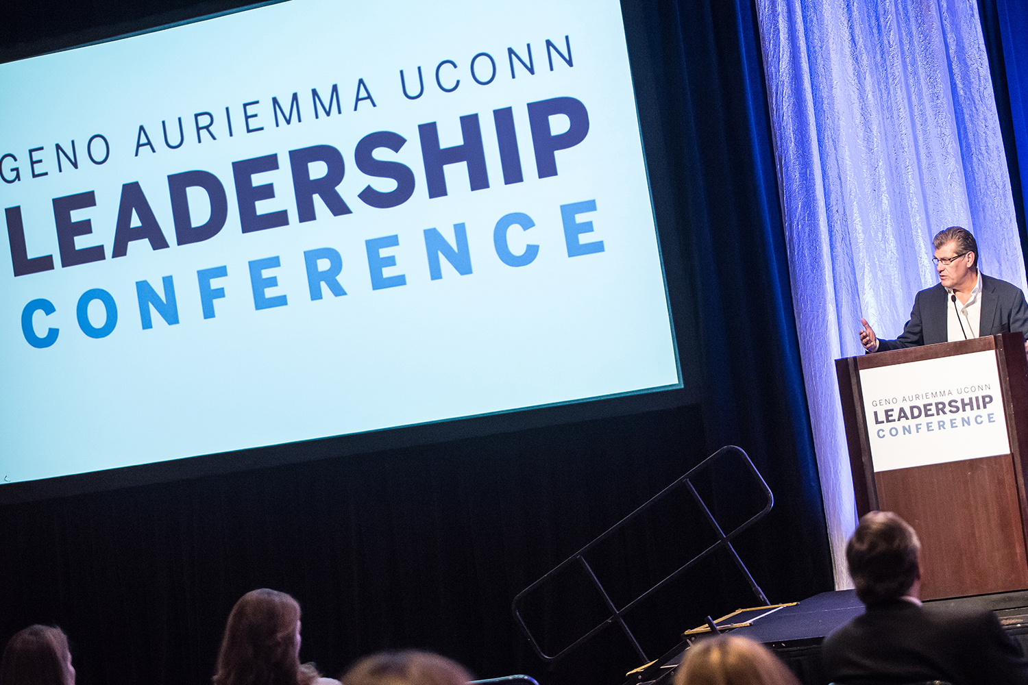 The third Geno Auriemma UConn Leadership Conference was held in October at Mohegan Sun, attracting some of the world’s top executives from a vast variety of industries. (Nathan Oldham/UConn photo)