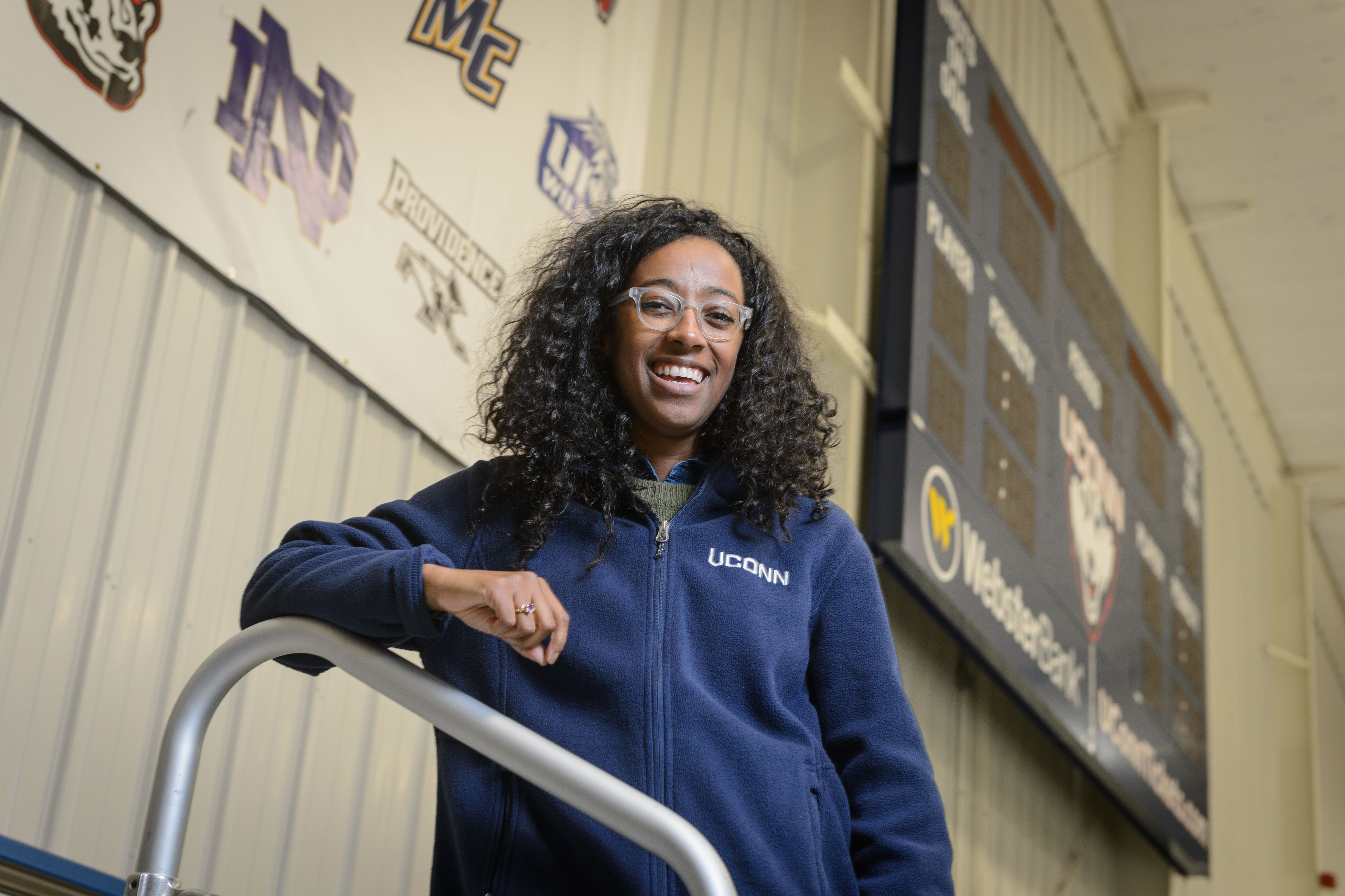 Kailey Townsend at the Freitas Ice Forum. (Peter Morenus/UConn Photo)