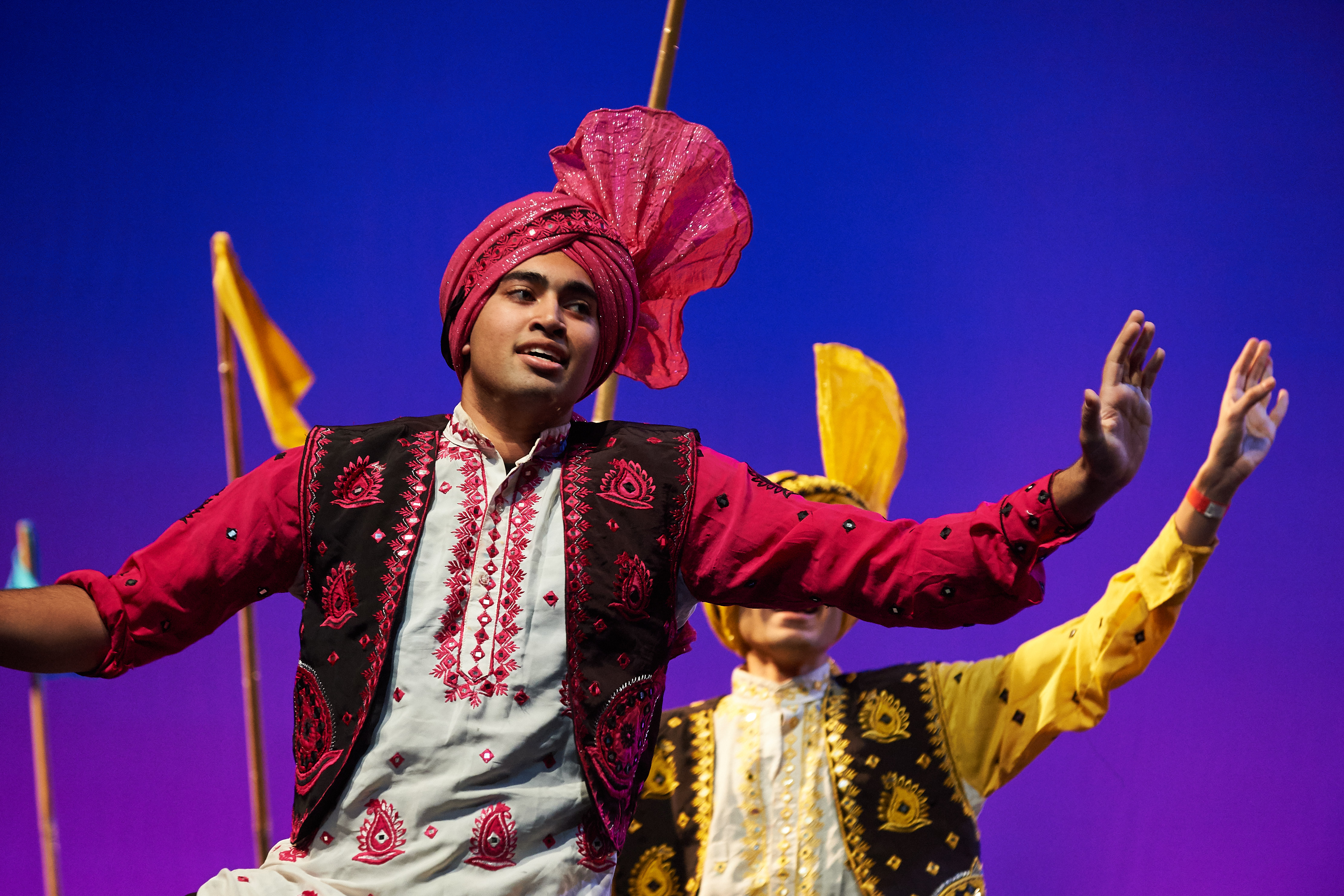 Asian Nite on Feb. 25 lit up the Jorgensen Center for the Performing Arts with movement, color, and sound. (Peter Morenus/UConn Photo)