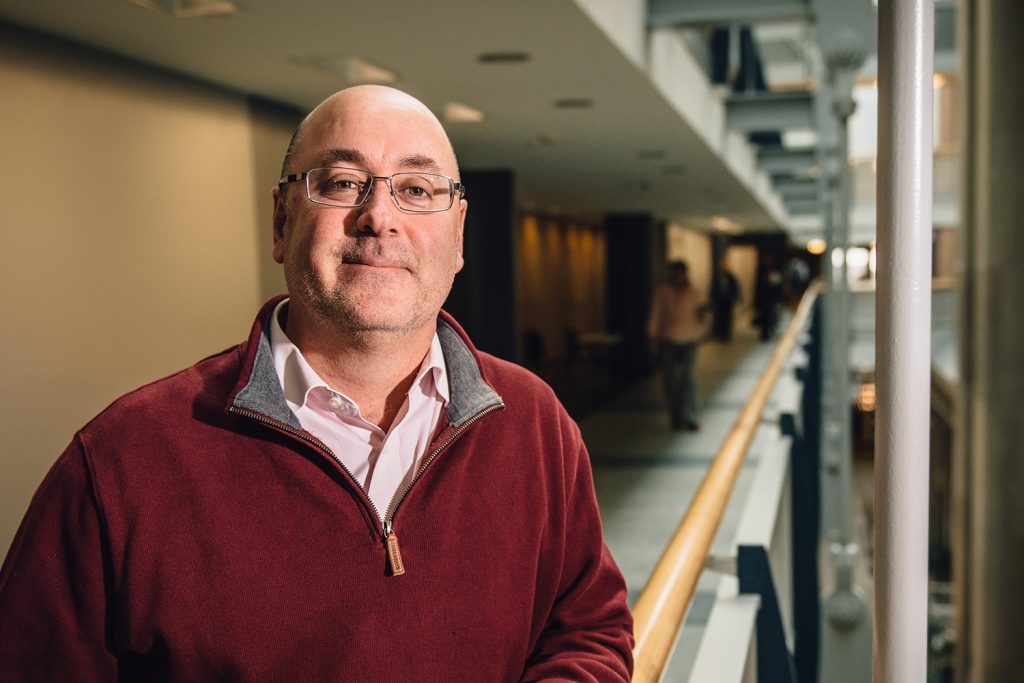 School of Business alumnus Joseph Briody '86, UConn's associate director for leadership development. (Nathan Oldham/UConn photo)