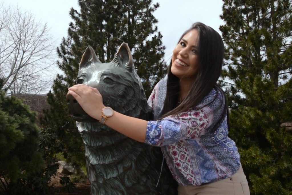 Iram Valverde, president of the Undergraduate Student Government for 2017-18, takes office April 19. (Emily Fitzpatrick/UConn Photo)