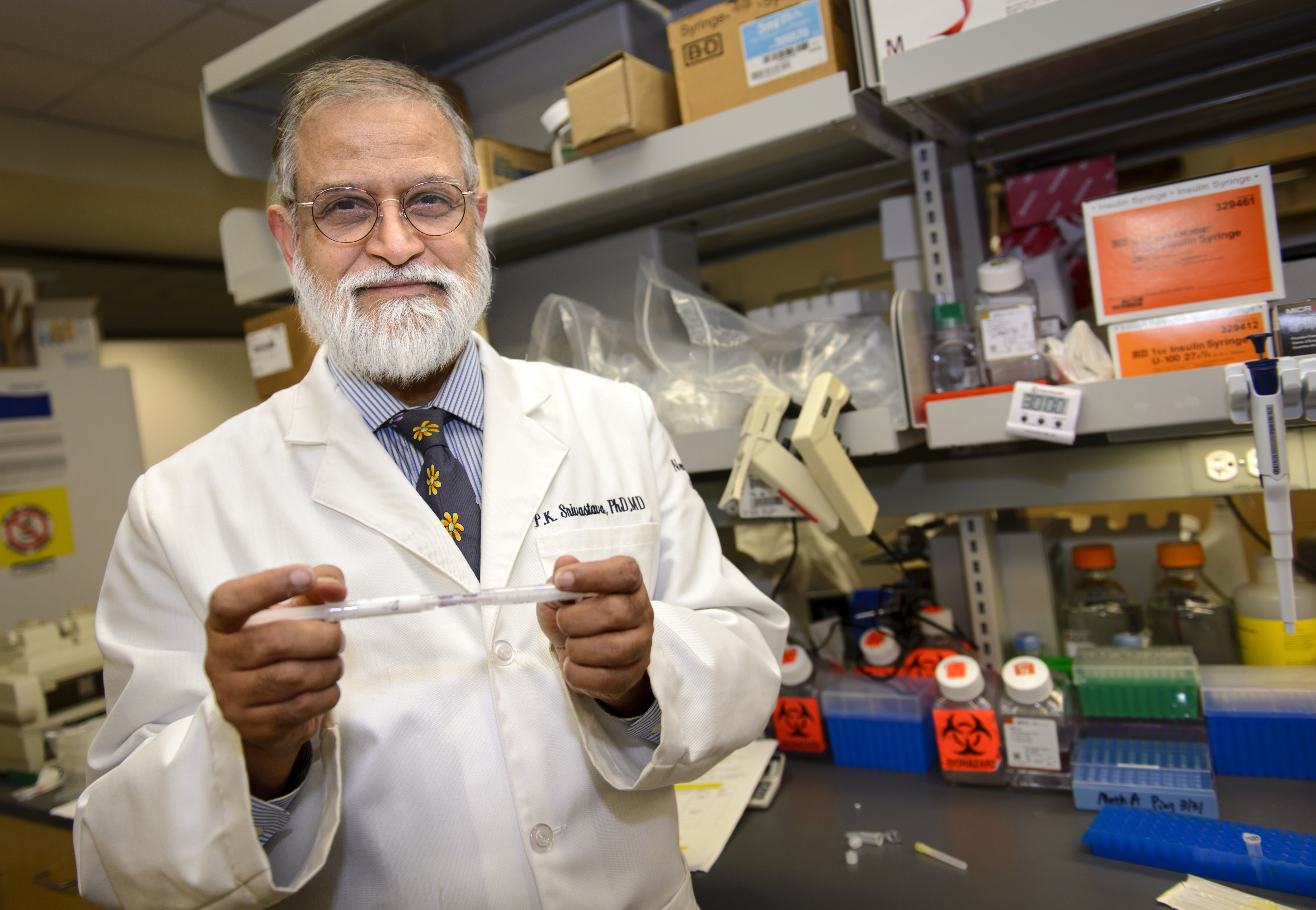 UConn's Dr. Pramod Srivastava is advancing cancer vaccine research.