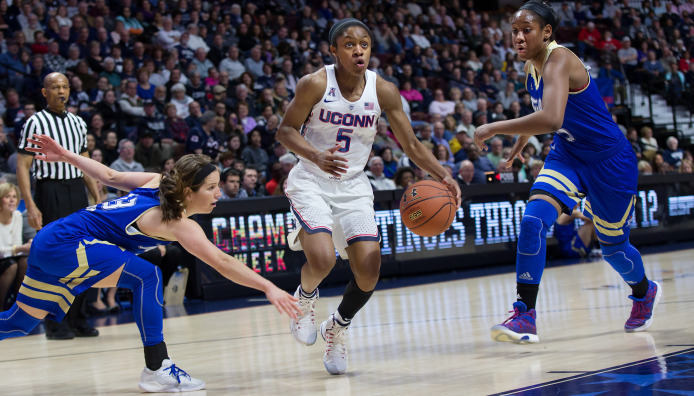 Crystal Dangerfield (pictured) and Megan Walker were selected to the USA Basketball U19 World Cup Team on Sunday.