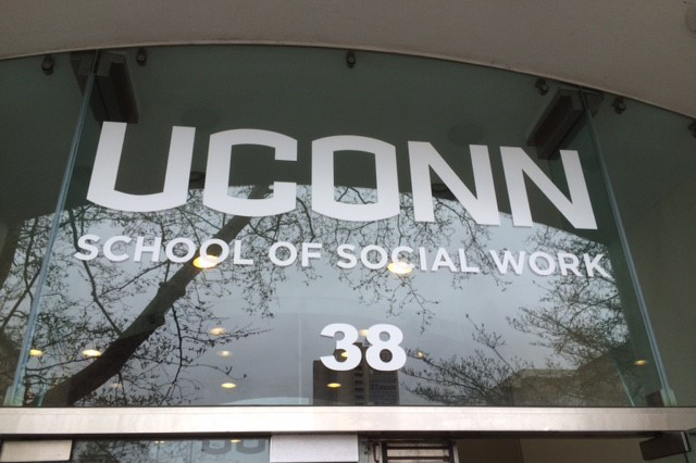 The School of Social Work's new building at 38 Prospect Street in Hartford on July 12, 2016. (Peter Morenus/UConn Photo)