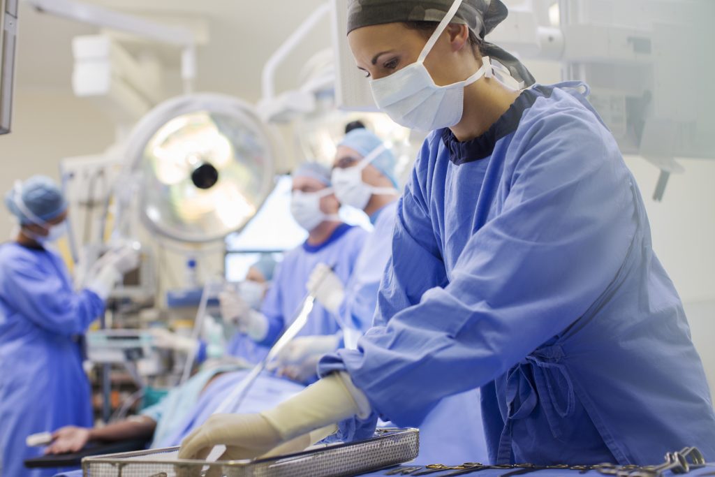 Preparing medical instruments in operating theater. (Getty Image)