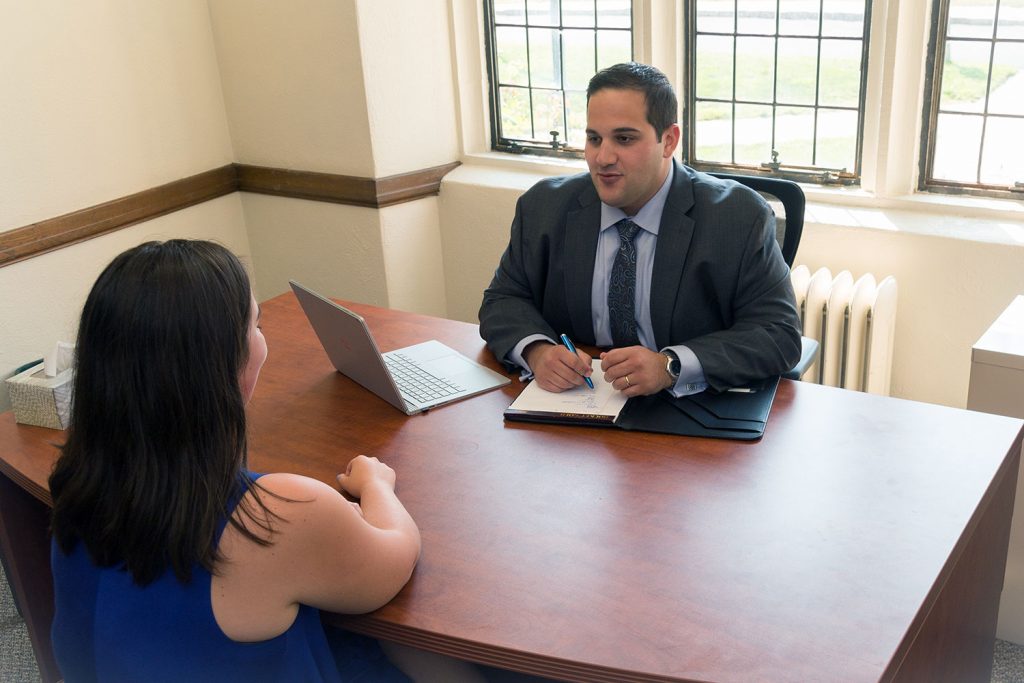 Attorney Santolo Odierna and unidentified client