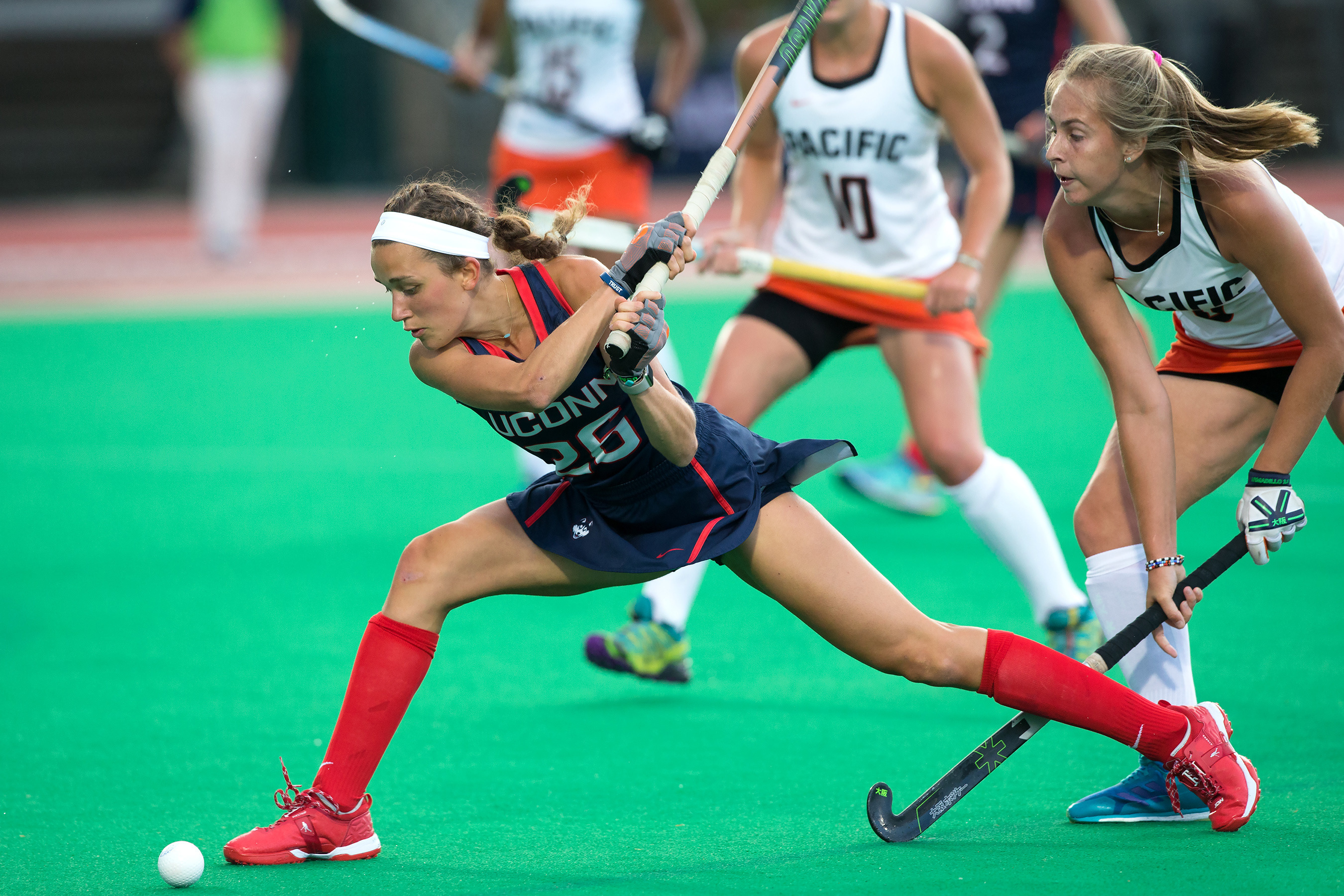 Charlotte Veitner during a game against Pacific. (UConn Athletic Communications Photo)