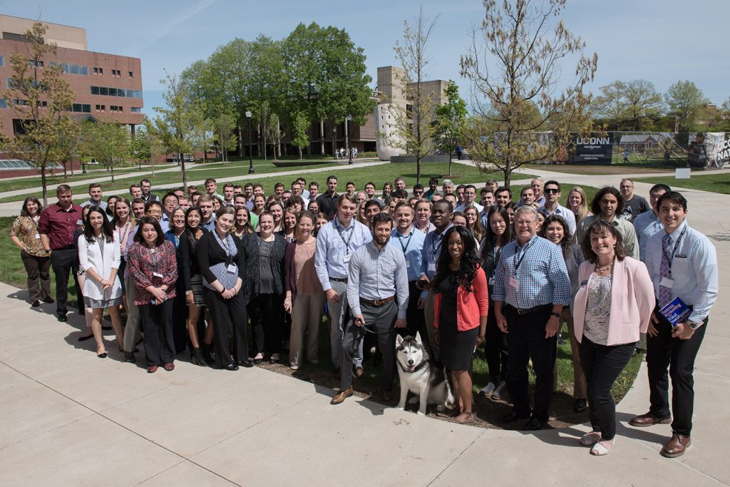 UConn MSA students during their in-residence week in Storrs last summer. (Nathan Oldham/UConn photo)