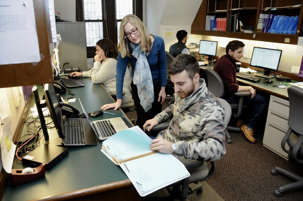 professor helping person with their taxes