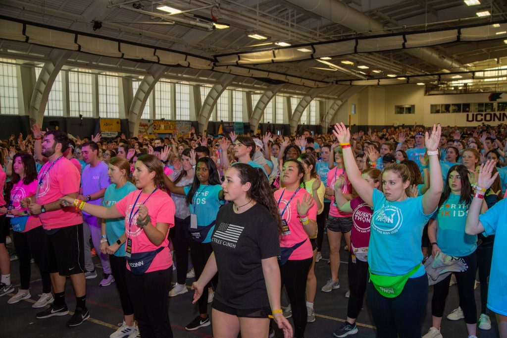 college students dancing