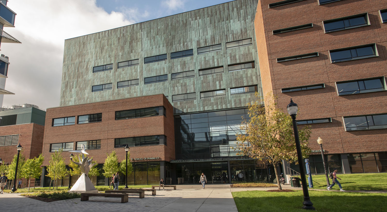 UConn School of Pharmacy building in Storrs CT