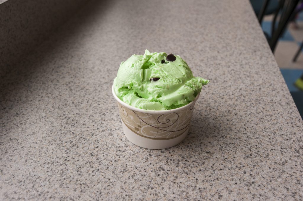 Ice-cream from the UConn Dairy Bar on April 28, 2016. (Sean Flynn/UConn Photo)