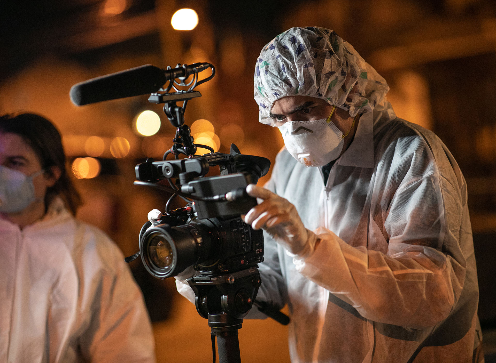 Cameraman in PPE