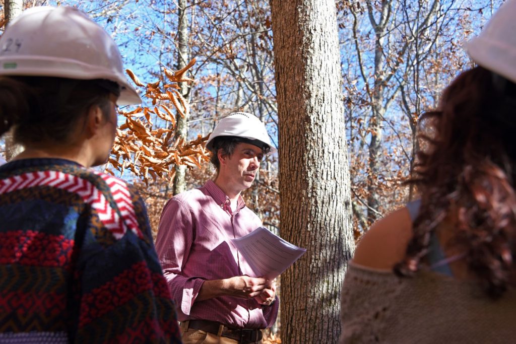 People in the UConn FOrest