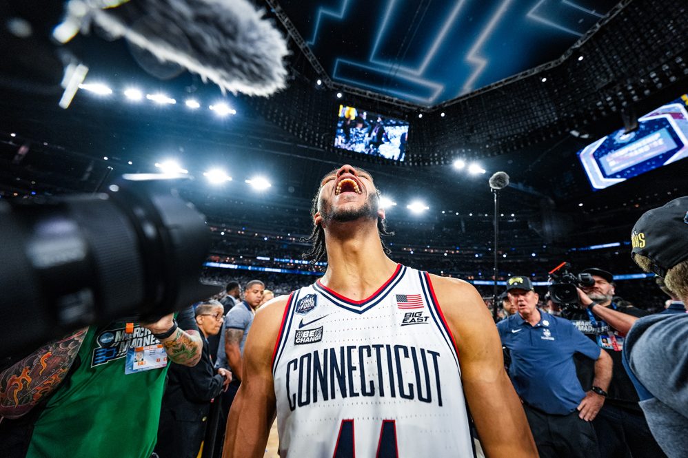 Andre Jackson Jr. after winning the NCAA championship