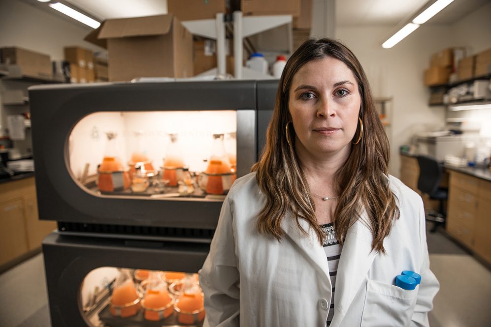 Nicole Wagner standing in her lab