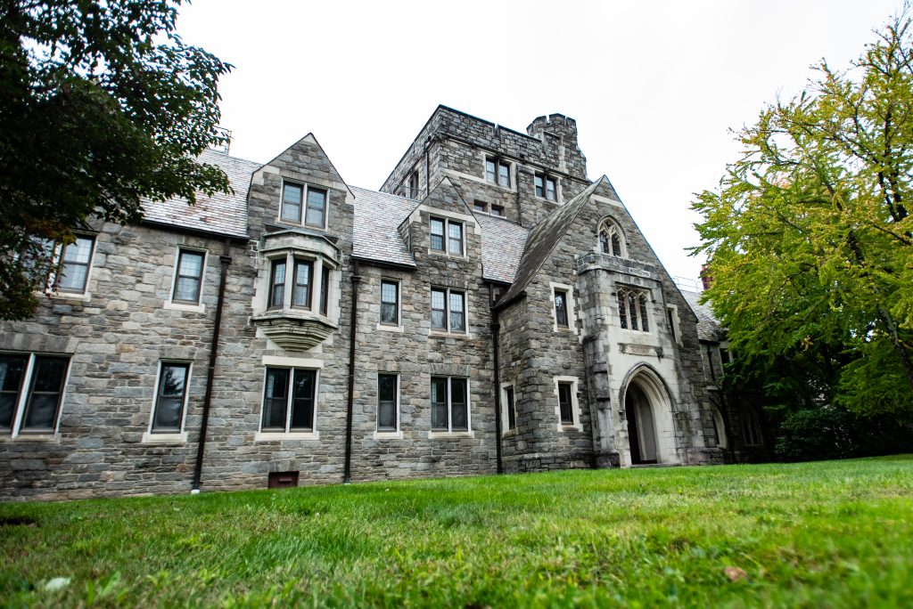 Exterior shot of MacKenzie Hall