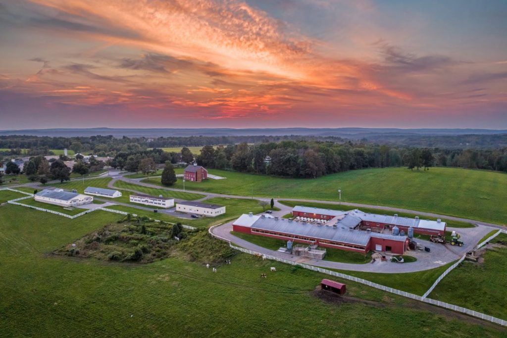 aerial photo of Kellogg Dairy Center