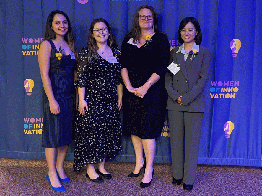 UConn Engineering Leila Daneshmandi, Audrey Larson, Leslie Shor, and Fei Dou