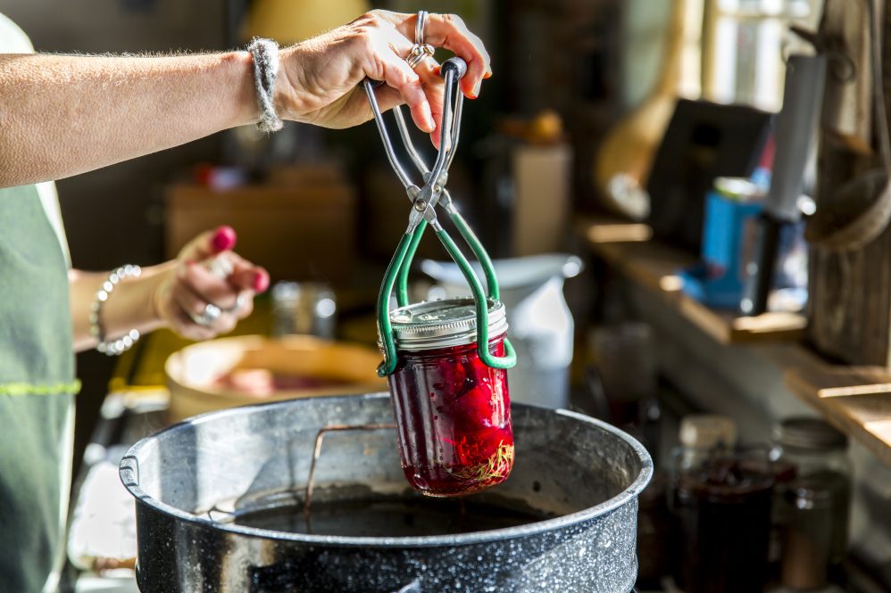 Preserving beets using canning technique, from farm to pantry