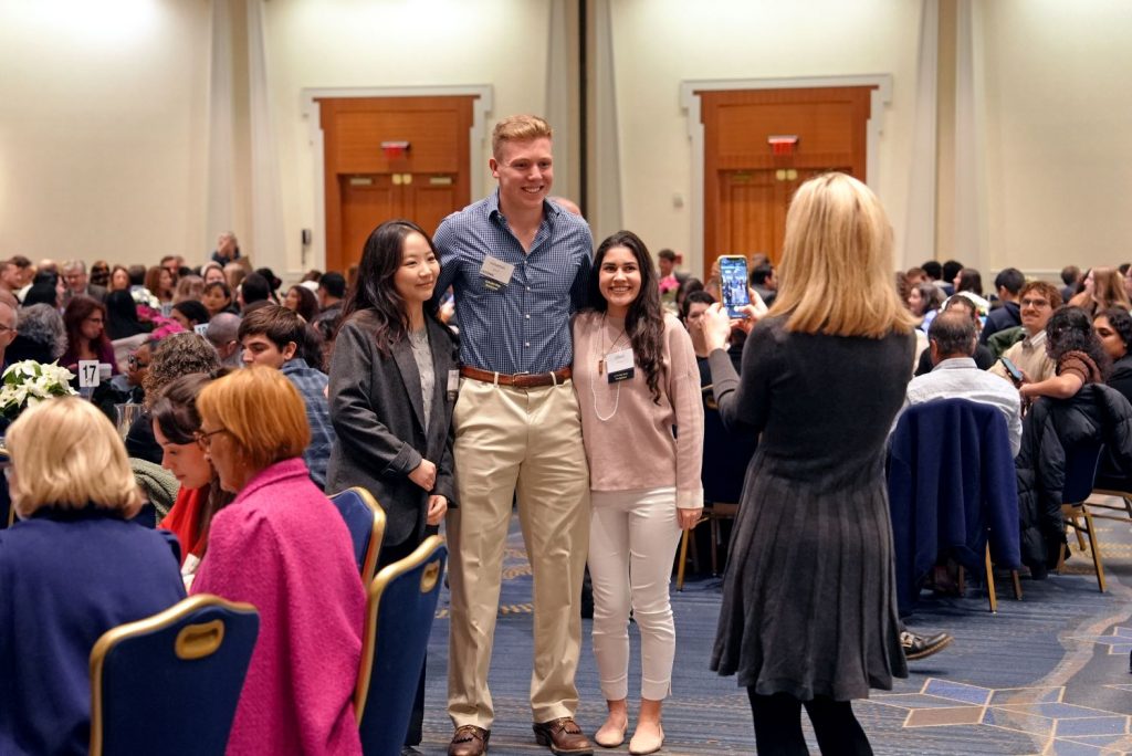 Students pose for a photo