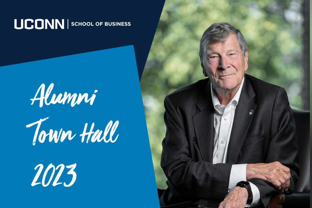 Portrait of UConn School of Business Dean John A. Elliott who will host the 2023 Alumni Town Hall