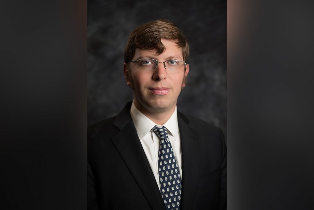 Accounting professor and UConn alumnus Frank Murphy ‘07 winner of the American Taxation Association’s Outstanding Tax Manuscript Award (UConn School of Business/Nathan Oldham)