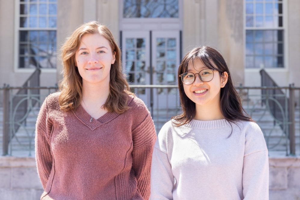 Cynthia Webster and Charlotte Chen, recipients of prestigious NSF awards.