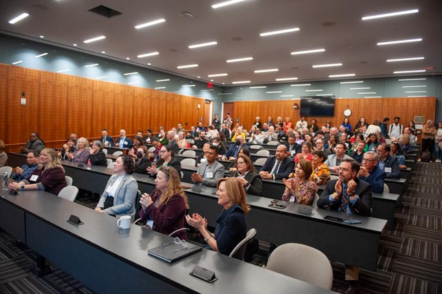 Guests attend the Provost's Awards Ceremony.