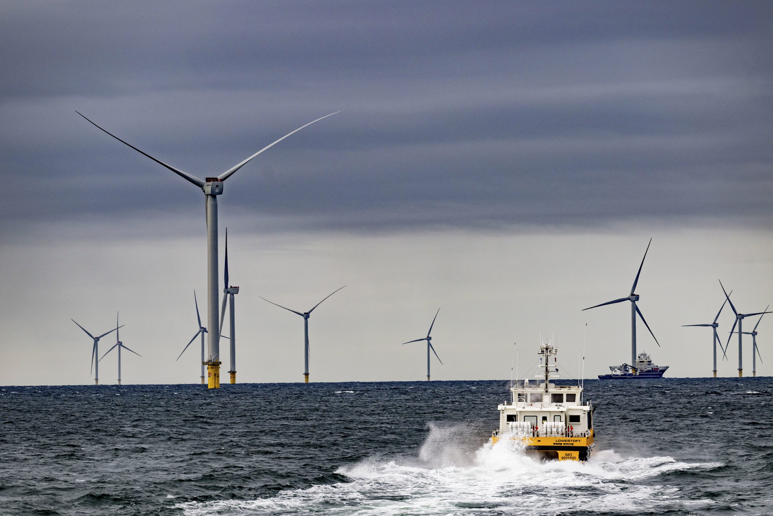 Wind farm at sea