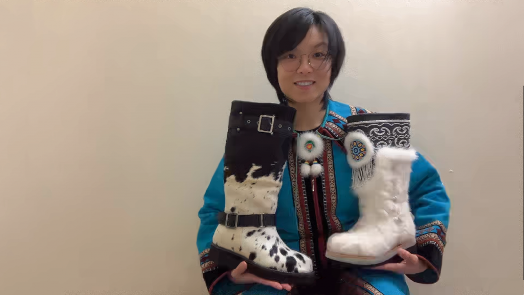 Gaofei Zhang, a Ph.D. candidate in Allied Health, has created her own company featuring ultra-warm and stylish winter boots. Zhang credits UConn's Innovation Quest program for helping her become an entrepreneur.